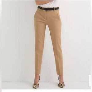 J. Crew Cameron slim cropped pant stretch G8547 Saddle Khaki Size 6